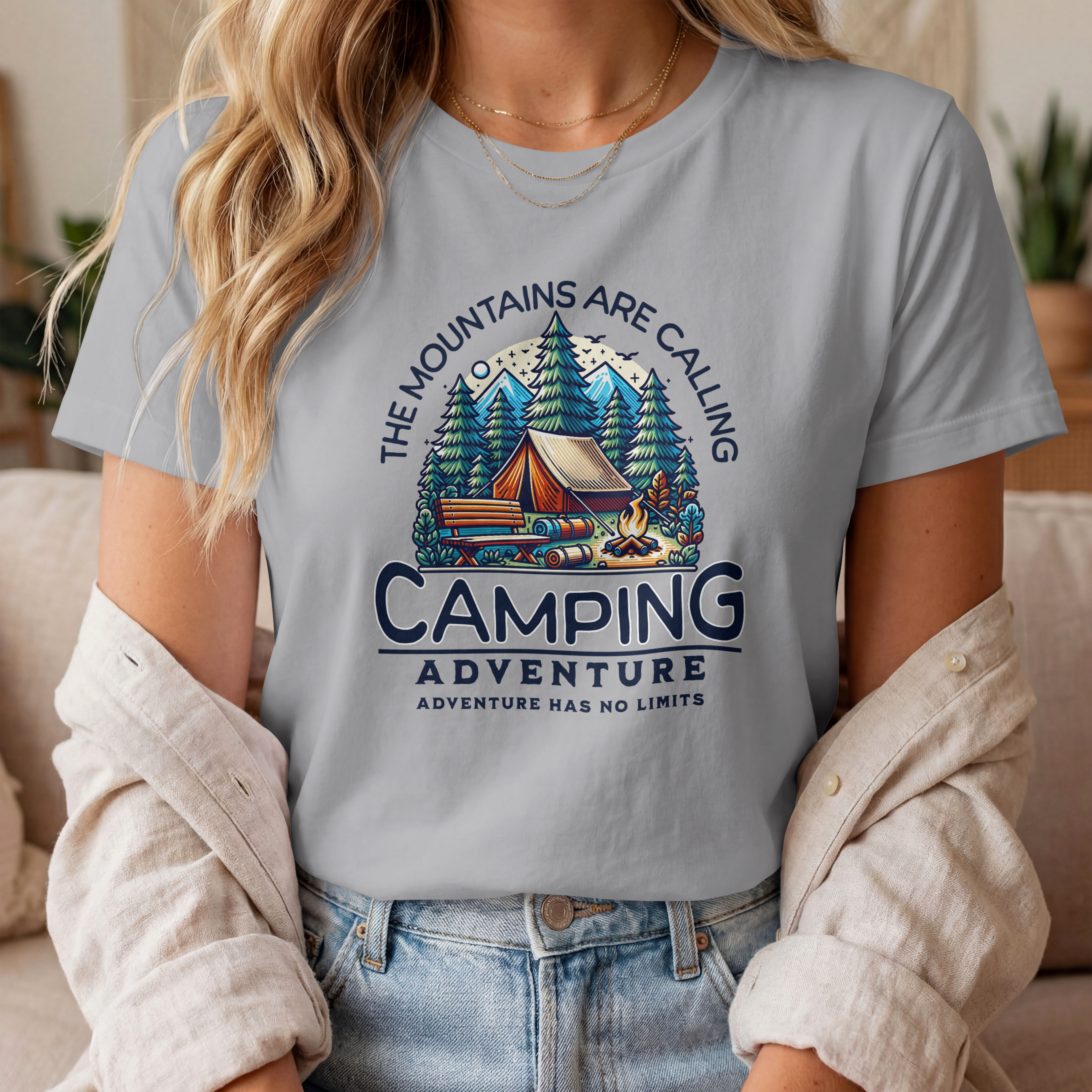 MOUNTAINS ARE CALLING SHORT SLEEVE T=SHIRT