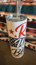 Red White & Blessed – 20 oz Skinny Sublimation Tumbler Homemade