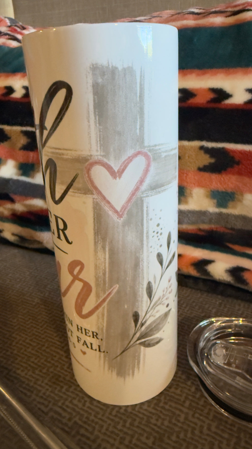 FAITH OVER FEAR HANDMADE CUSTOM SUBLIMATION TUMBLERS