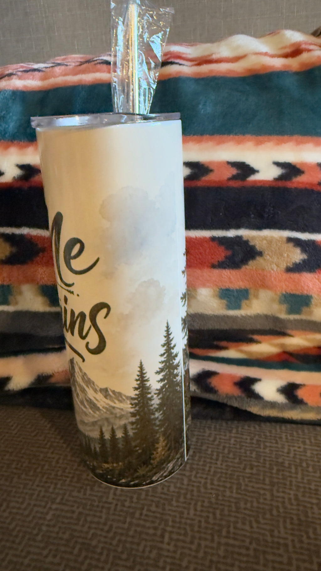 TAKE ME TO THE MOUNTAINS HANDMADE CUSTOM SUBLIMATION TUMBLERS