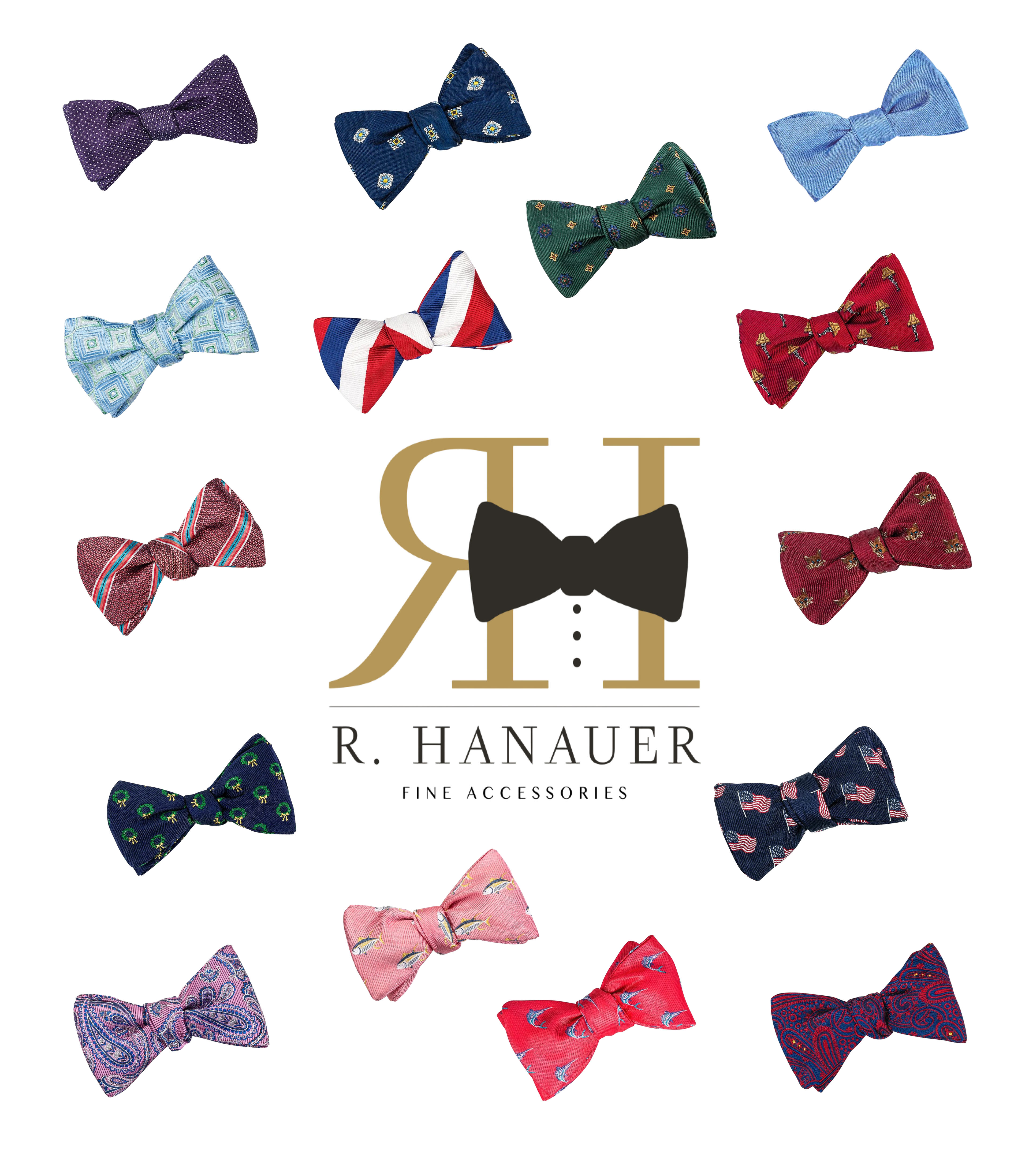 Custom logo tshirt design for R Hanauer Bowties
