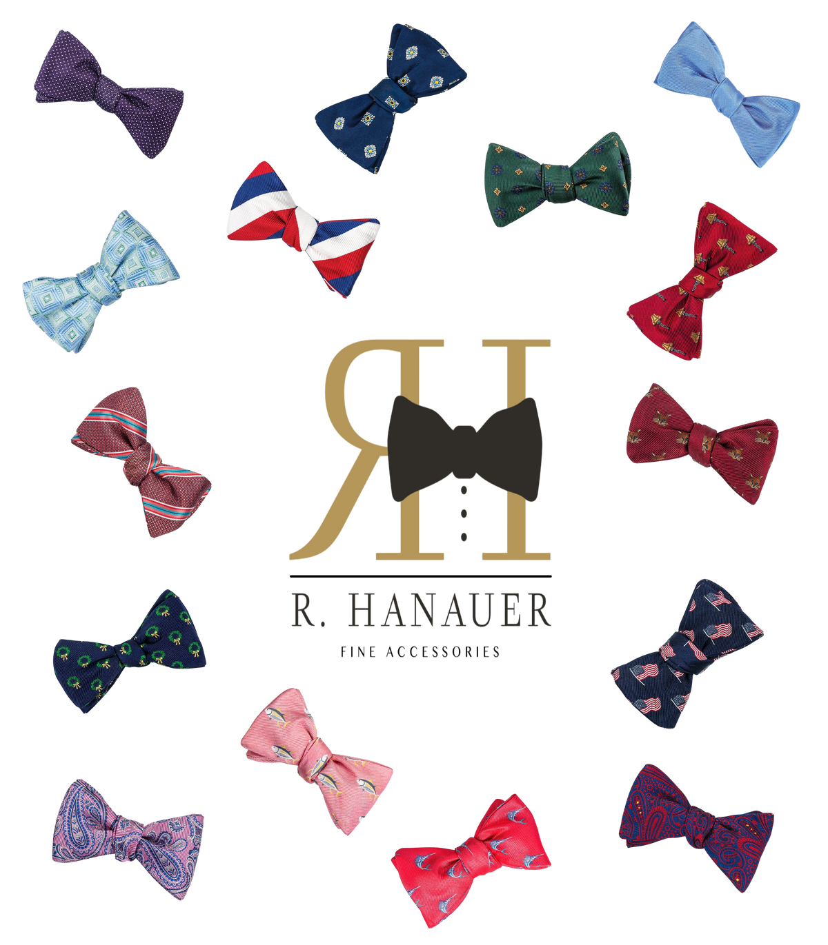 Custom logo tshirt design for R Hanauer Bowties