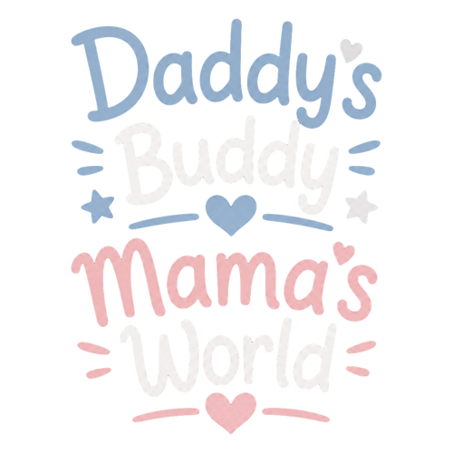 Daddy's Buddy Mama's World Short Sleeve Baby Onesie