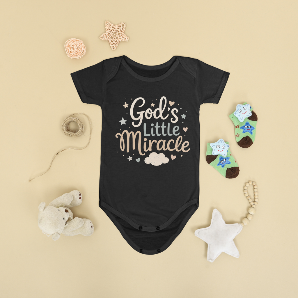 GOD'S LITTLE MIRACLE BABY ONESIE