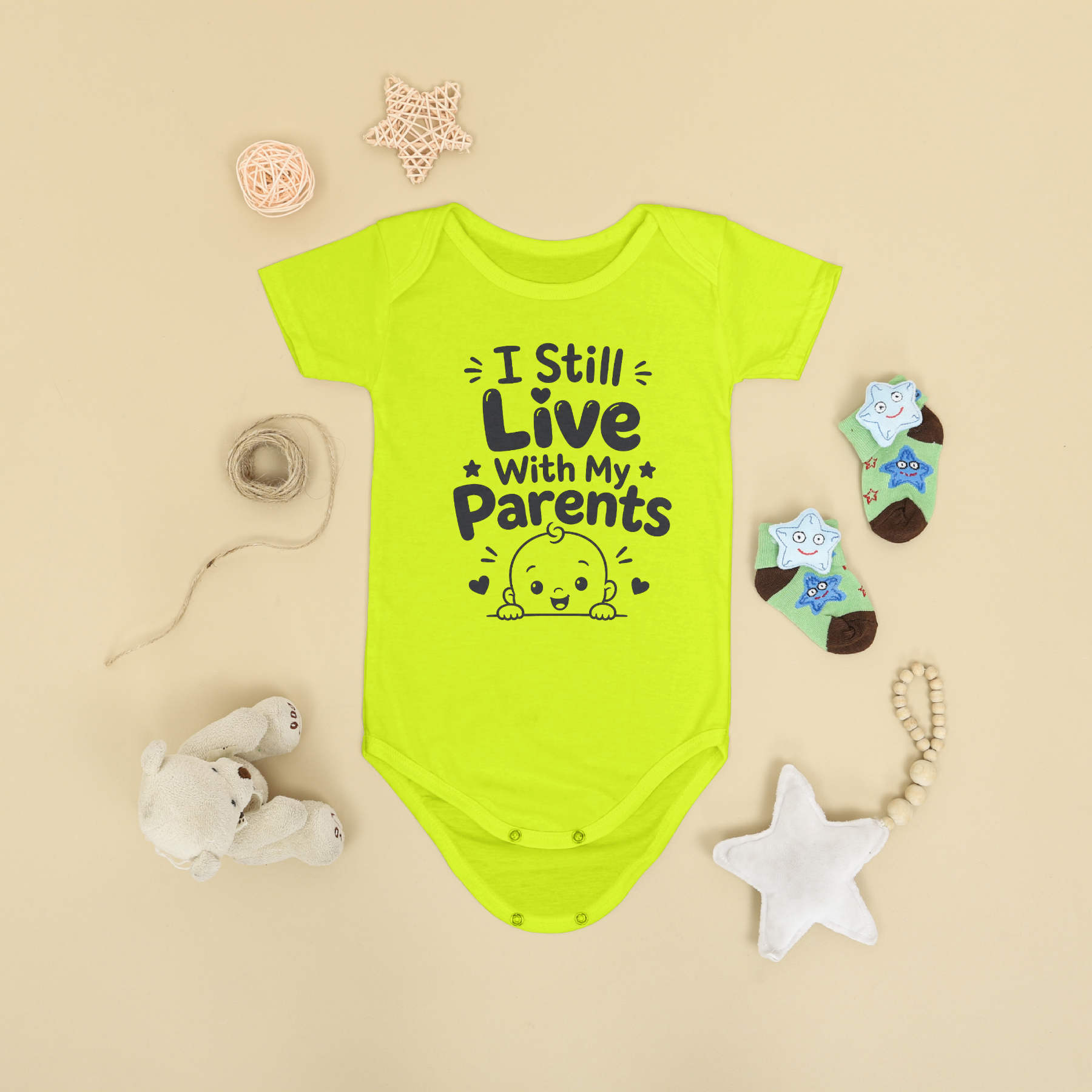 I STILL LIVE WITH MY PARENTS BABY ONESIE