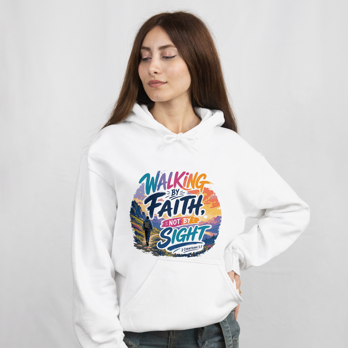 Faith Based Custom Hoodie White