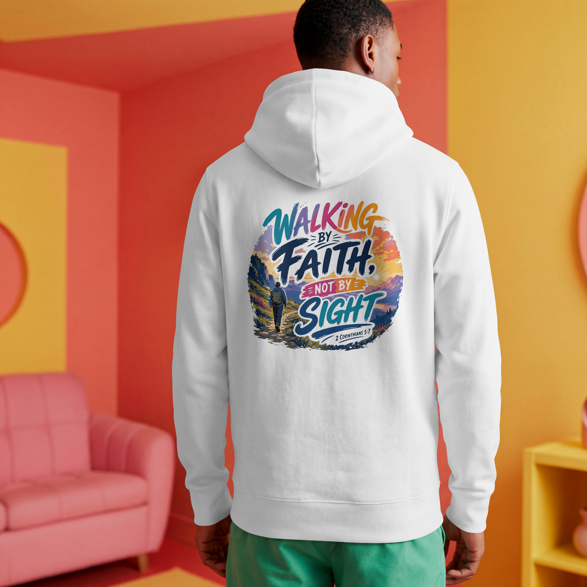 Faith Based Custom Hoodie White