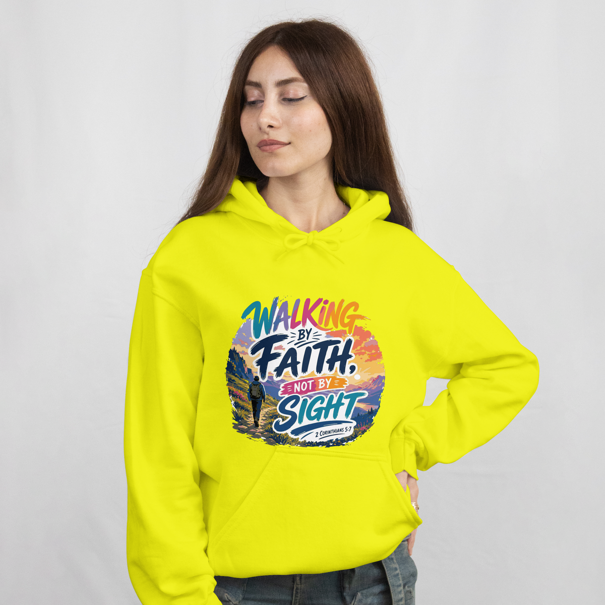 Faith Based Custom Hoodie Yellow